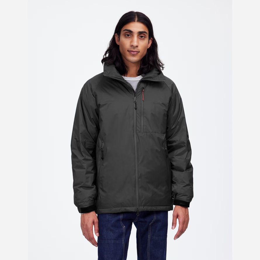 madewell nangaᆴ aurora tex stand collar mens down jacket dark grey