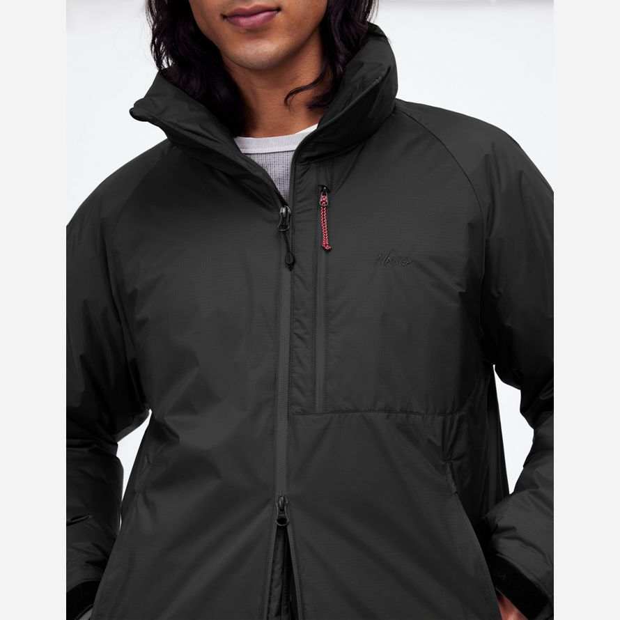 madewell nangaᆴ aurora tex stand collar mens down jacket dark grey