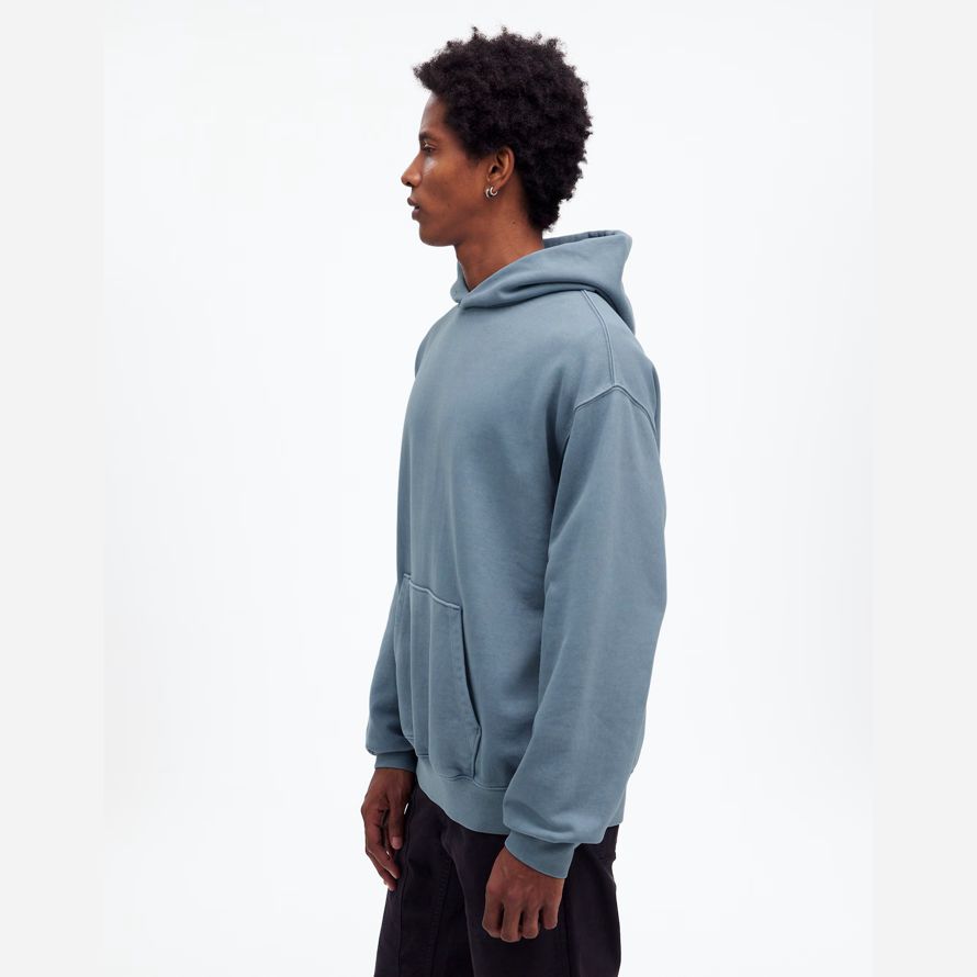 blau grau herren madewell den mccarren midweight hoodie