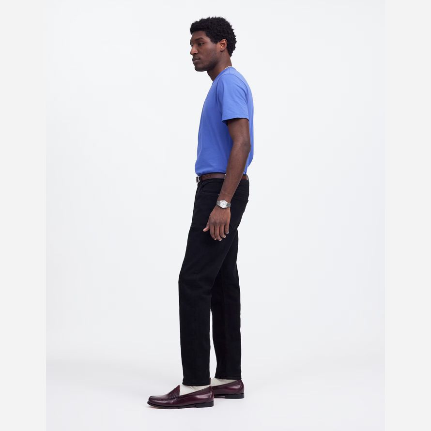 schwarz herren madewell athletic coolmax slim jeans