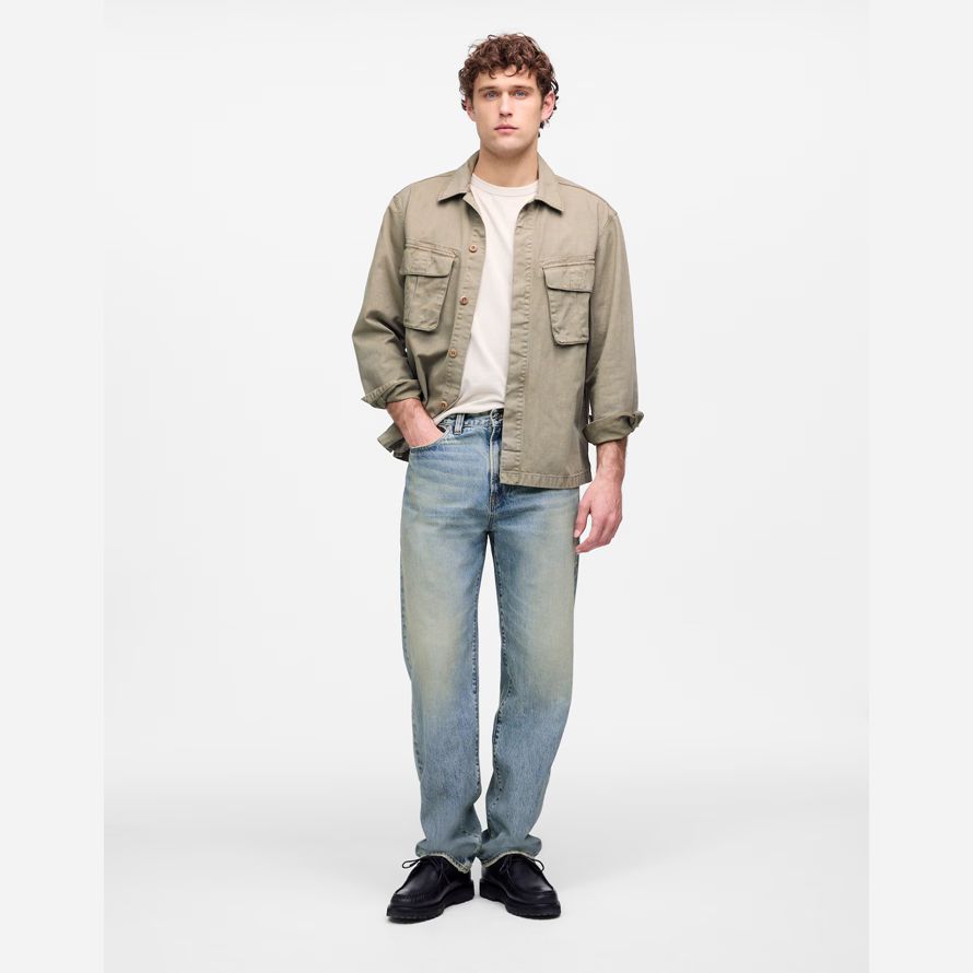 madewell 1991 loose straight mens jeans blau