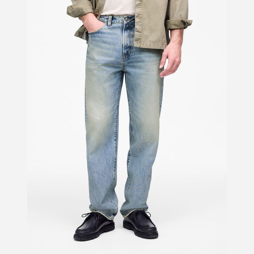 madewell 1991 loose straight mens jeans blau