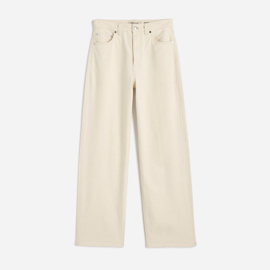 herren madewell die jeans mit weitem bein-creme