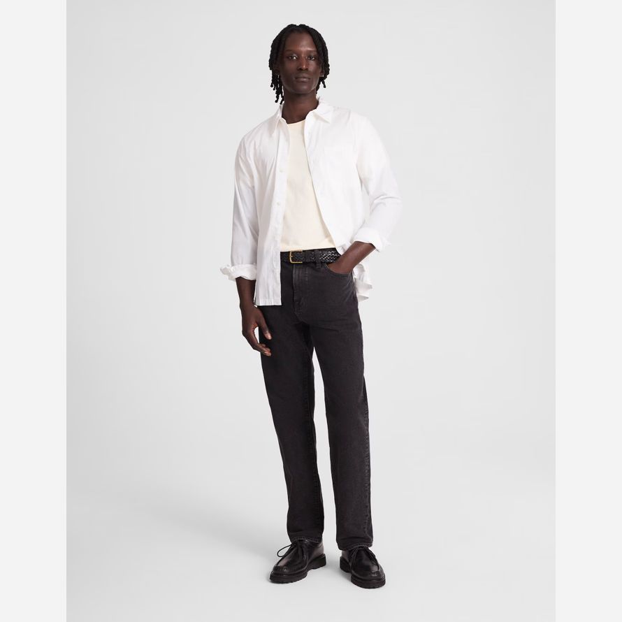madewell 1991 mit geradem bein herren jeans schwarz