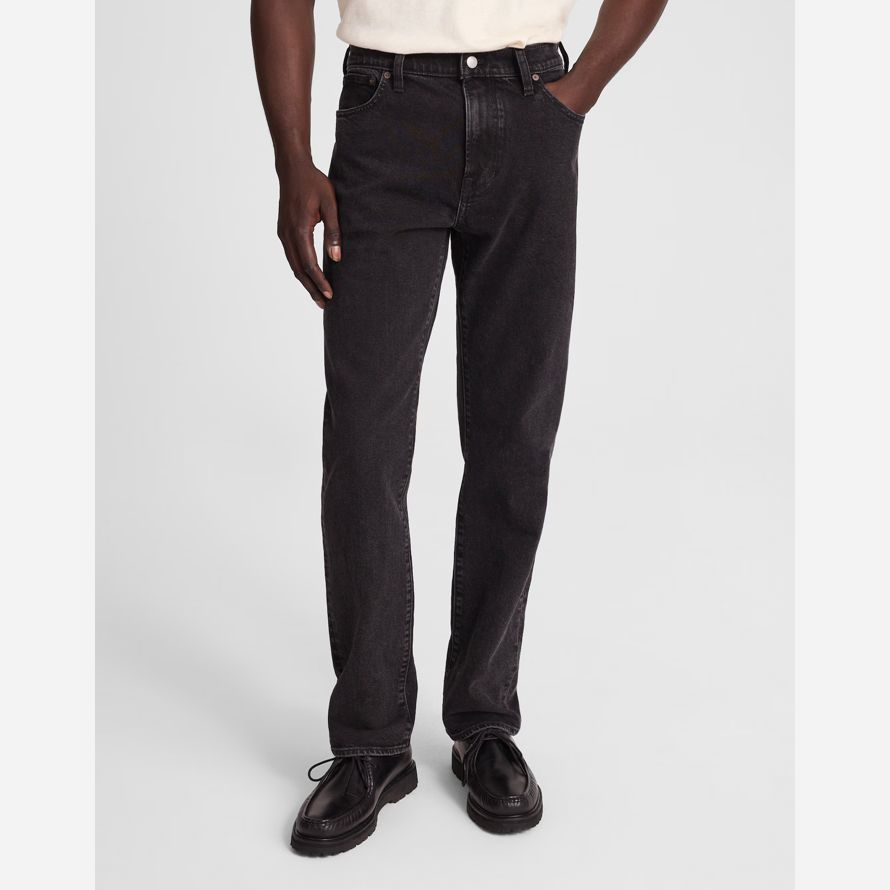 madewell 1991 mit geradem bein herren jeans schwarz