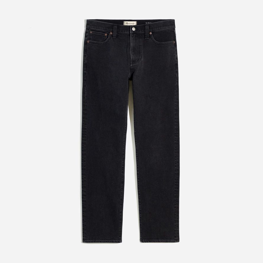 madewell 1991 mit geradem bein herren jeans schwarz