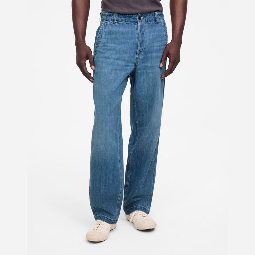 madewell patch pocket herren jeans blau
