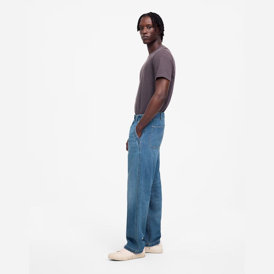 madewell patch pocket herren jeans blau