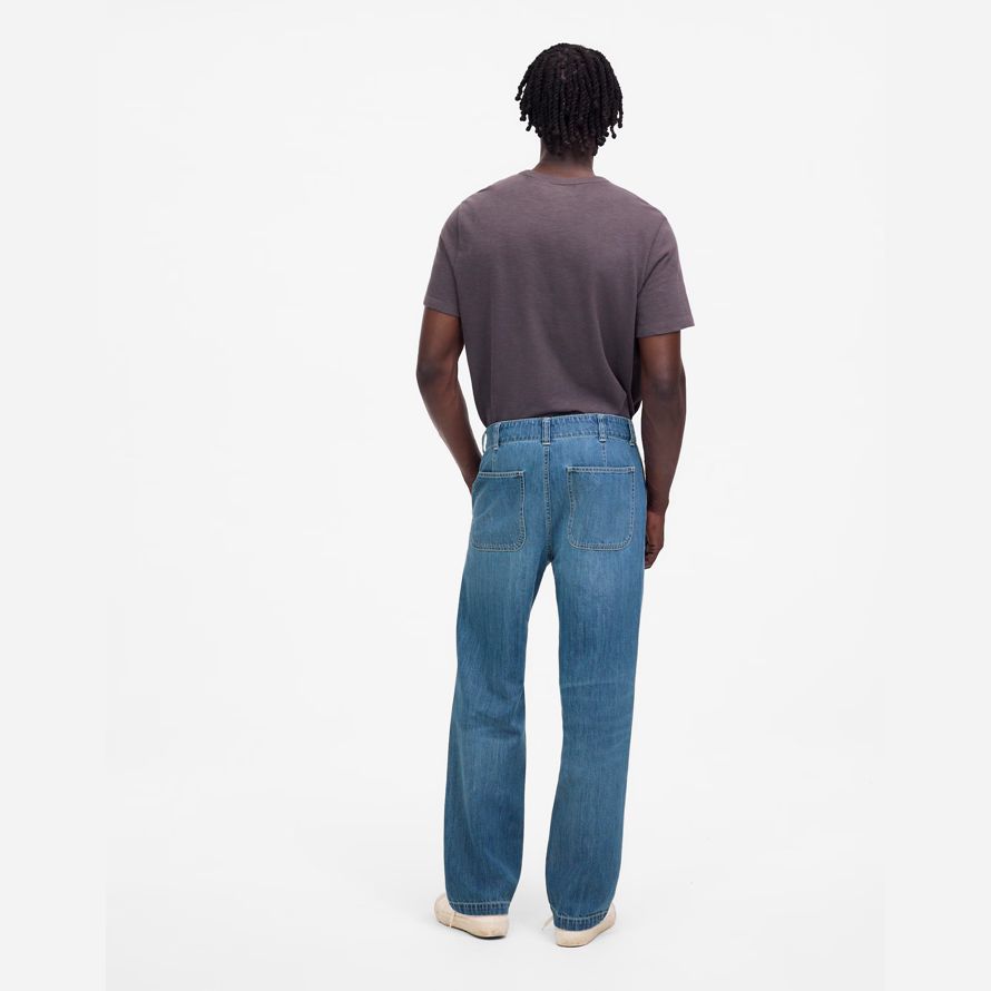 madewell patch pocket herren jeans blau