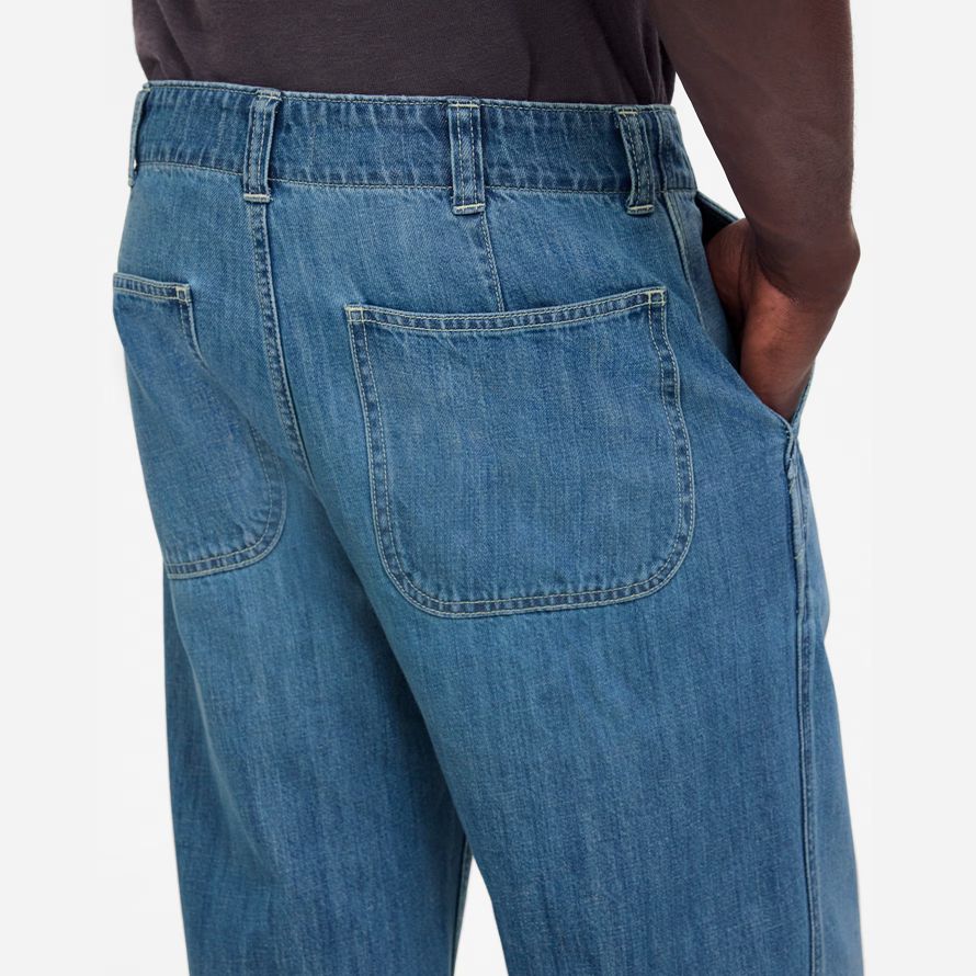 madewell patch pocket herren jeans blau