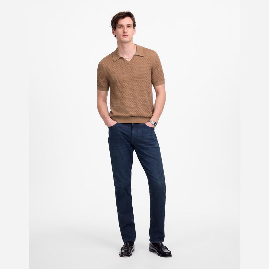 dark blue madewell athletic coolmax slim herren jeans