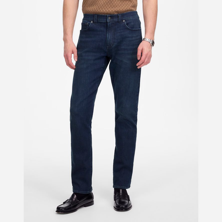 dark blue madewell athletic coolmax slim herren jeans