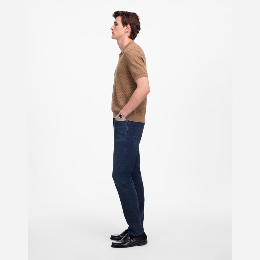 dark blue madewell athletic coolmax slim herren jeans
