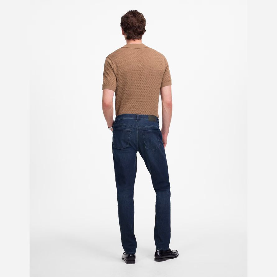 dark blue madewell athletic coolmax slim herren jeans