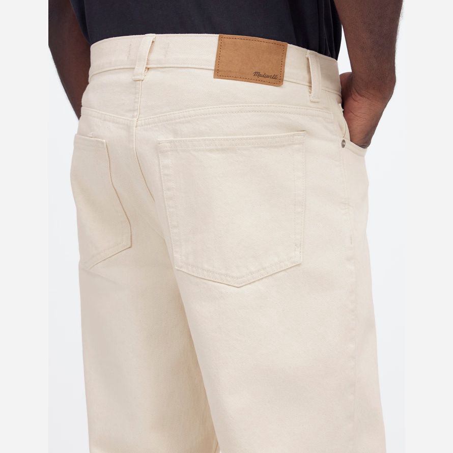 herren madewell 1991 lose gerade jeans-creme