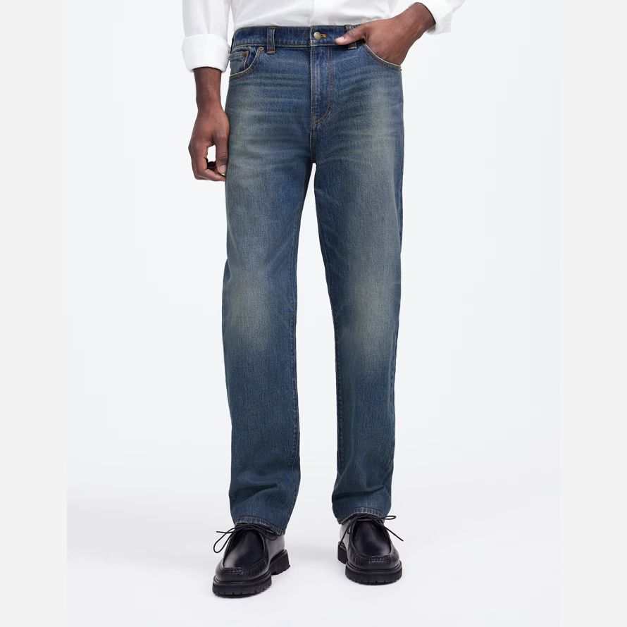 herren madewell 1991 straight-leg jeans dunkelblau
