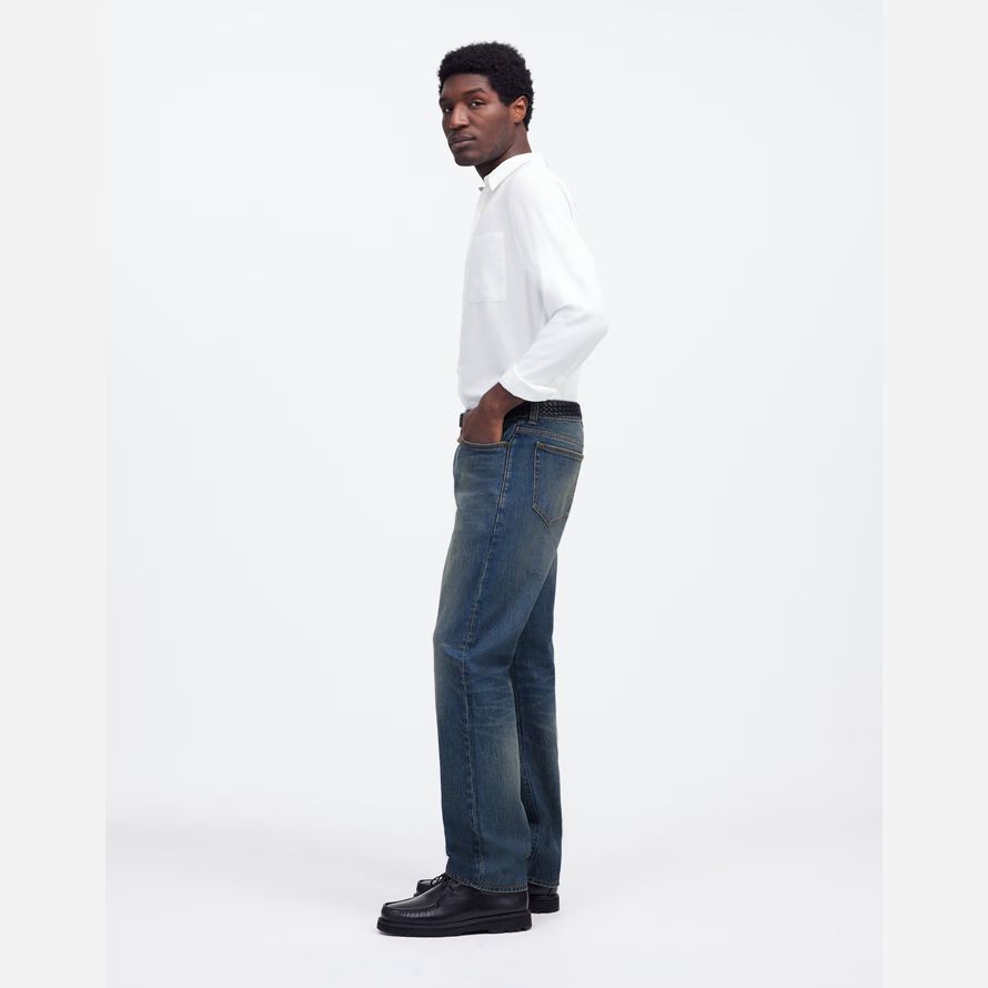 herren madewell 1991 straight-leg jeans dunkelblau