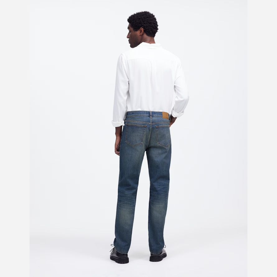 herren madewell 1991 straight-leg jeans dunkelblau