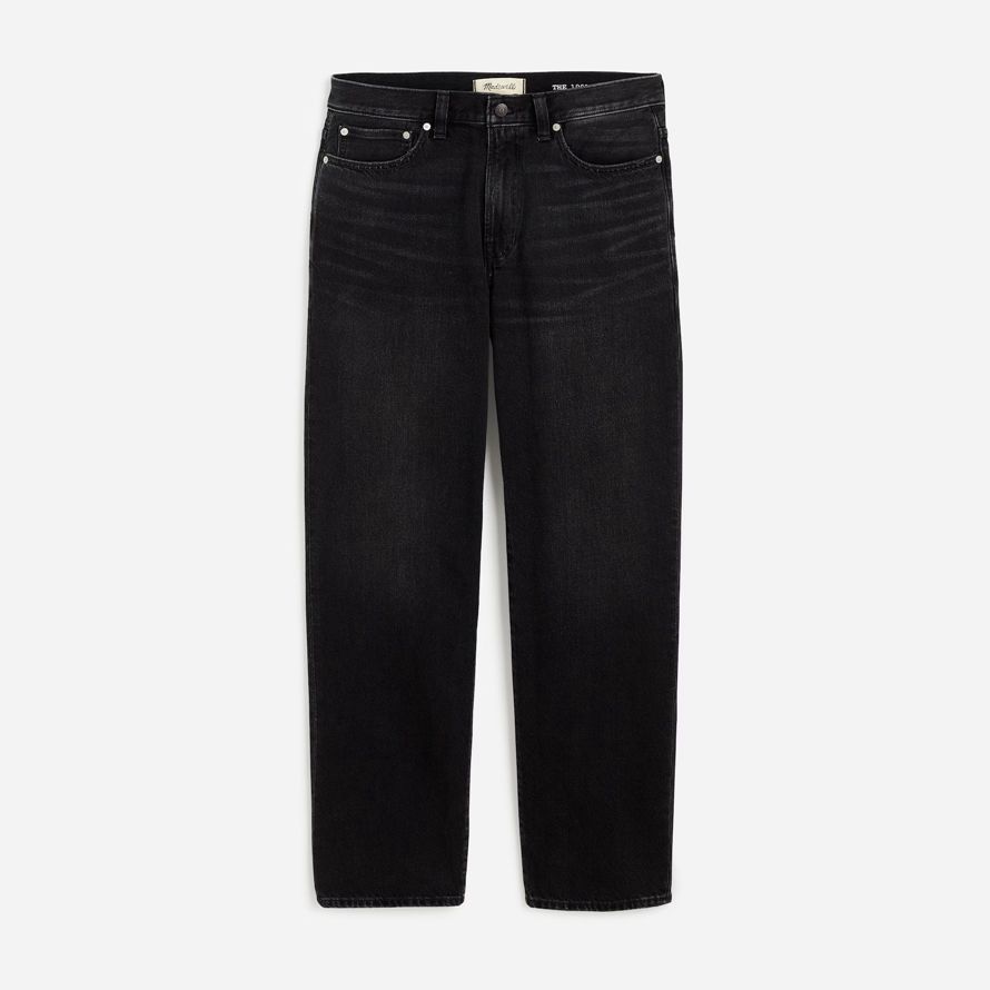 madewell 1991 loose straight mens jeans-black