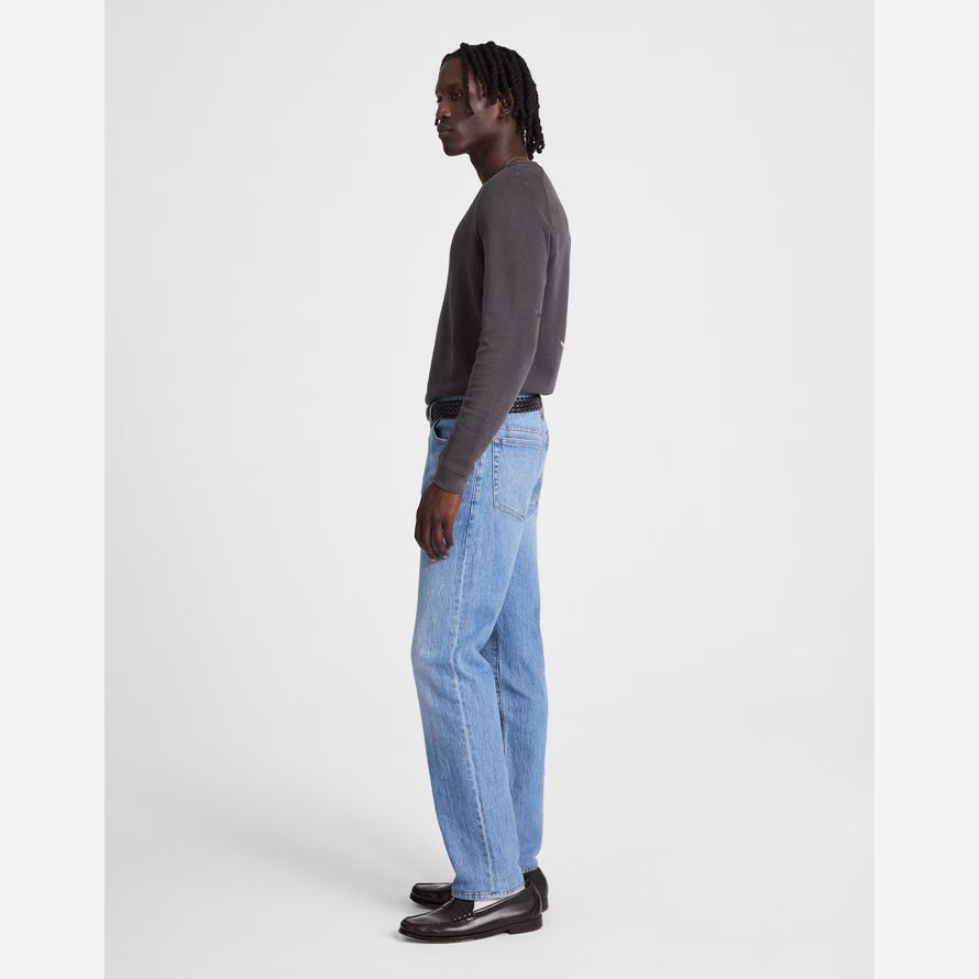 madewell 1991 mit geradem bein herren jeans blau
