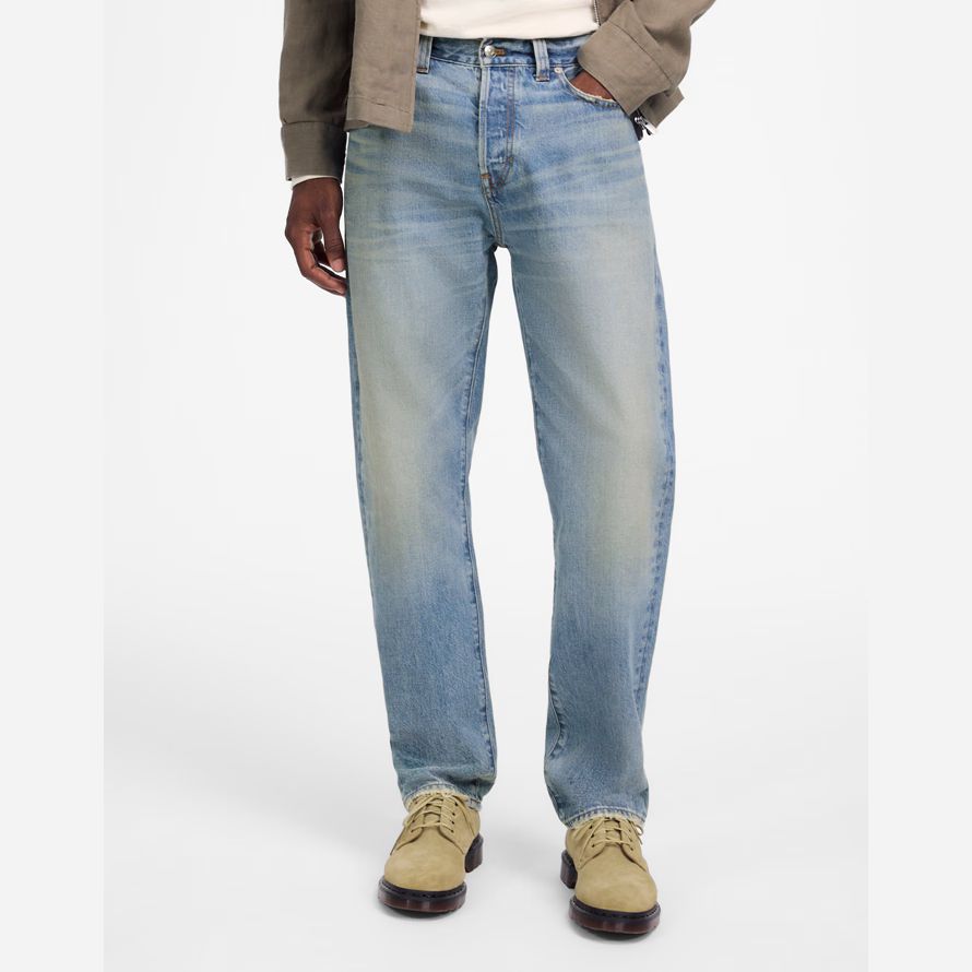 madewell 1991 mit geradem bein herren jeans blau