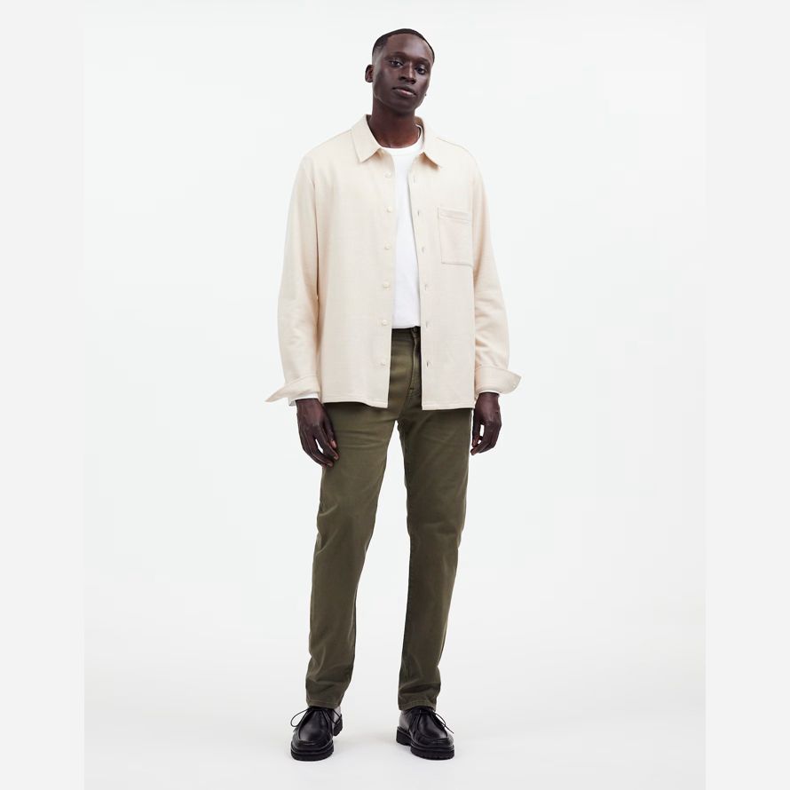 madewell der sportliche allday slim herren hose oliv