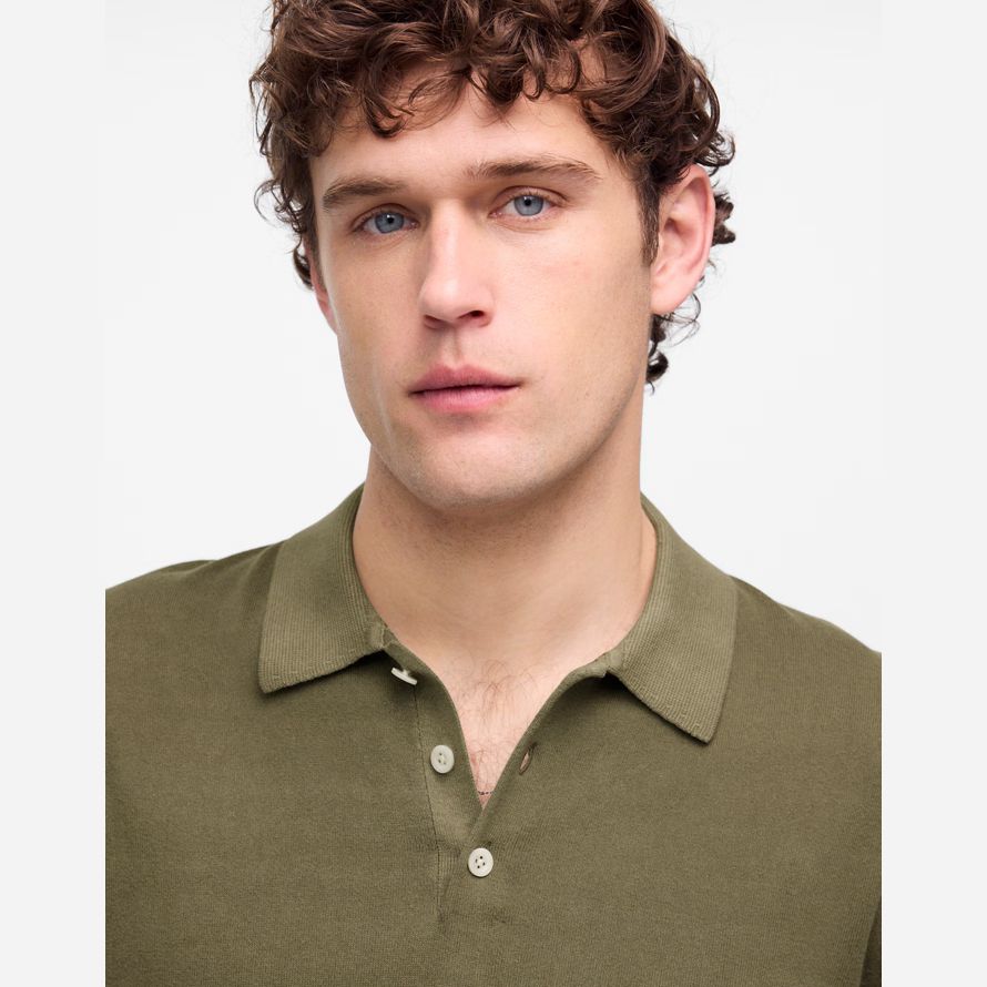 olive mens madewell drei-tasten-polo pullover