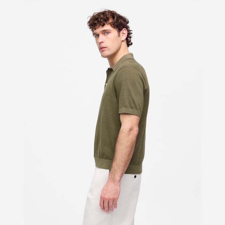olive mens madewell drei-tasten-polo pullover