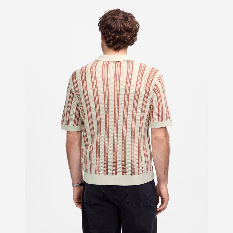 madewell open-stitch-button-up-pullover-herren-polo-beige brown