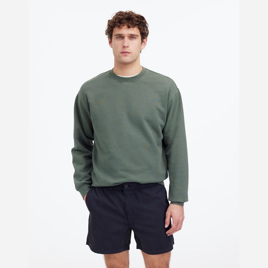 herren madewell everywear cotton blend shorts schwarz