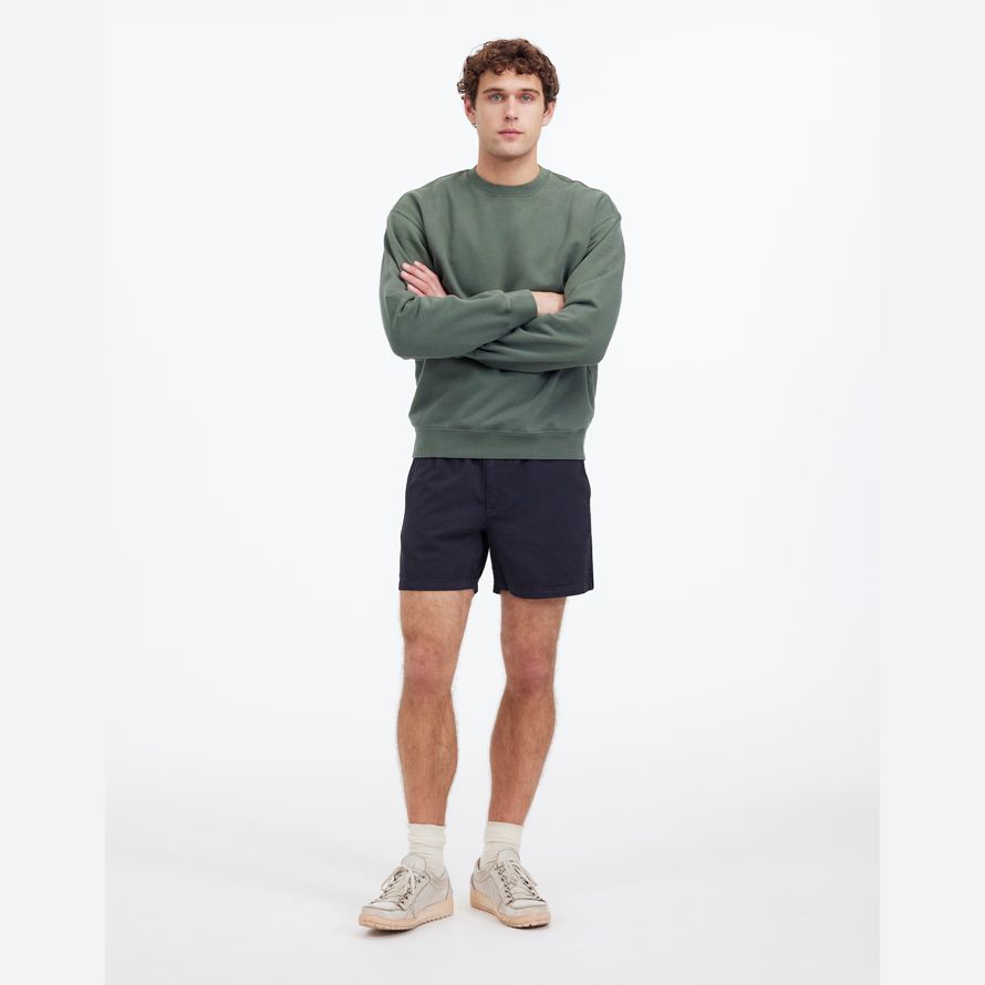 herren madewell everywear cotton blend shorts schwarz