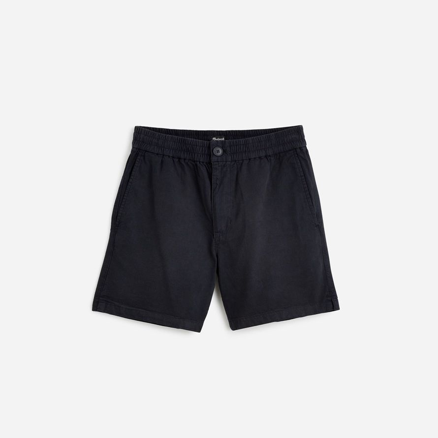 herren madewell everywear cotton blend shorts schwarz