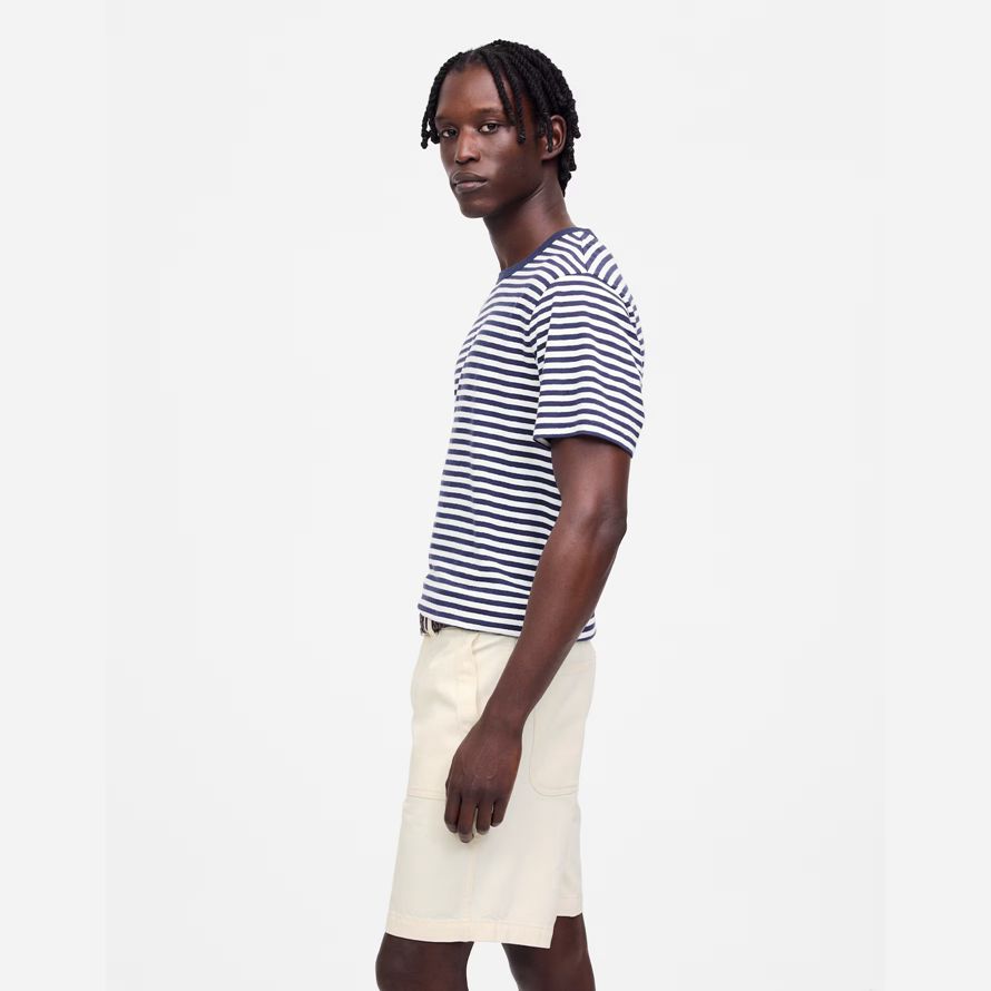 creme herren madewell patch pocket shorts