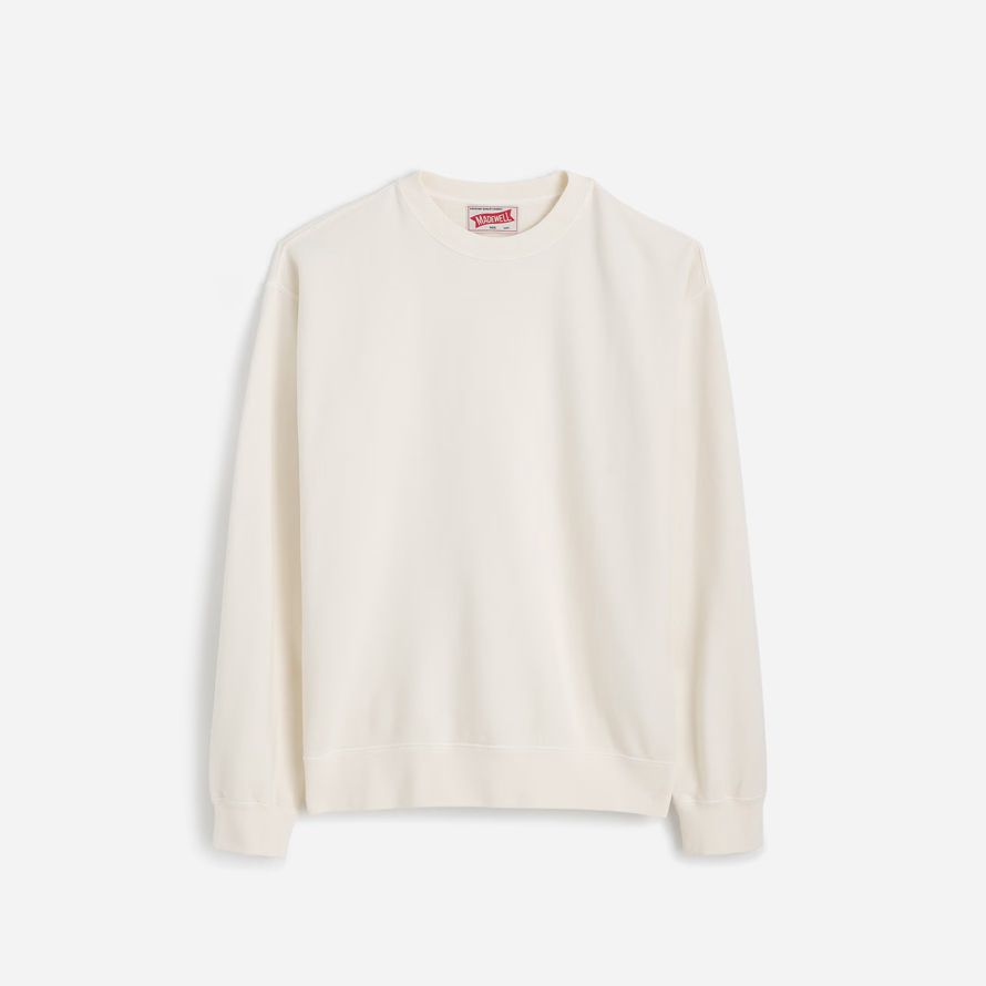 herren madewell den mccarren midweight crewneck sweatshirt-creme