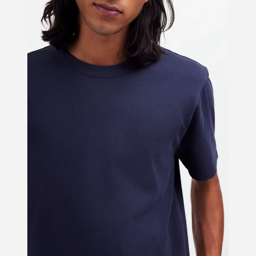 madewell navy garment-dyed allday crewneck mens t-shirts