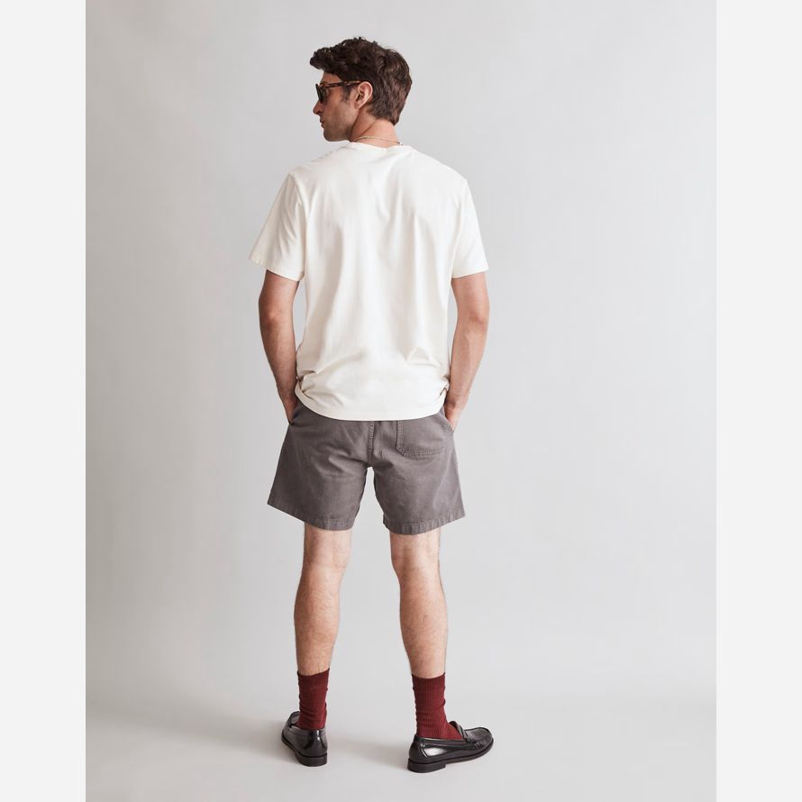 herren madewell garment-dyed allday pocket crewneck t-shirts-creme