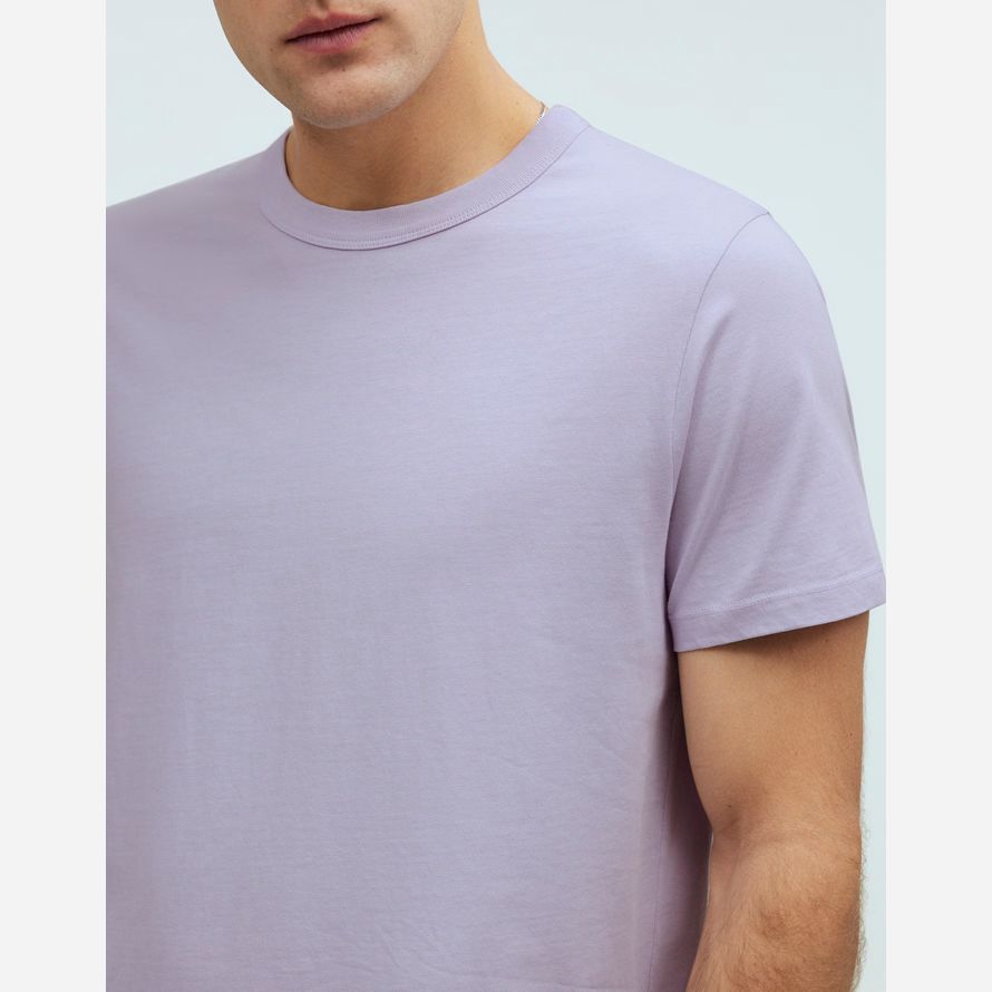 licht lila herren madewell garment-dyed allday crewneck t-shirts