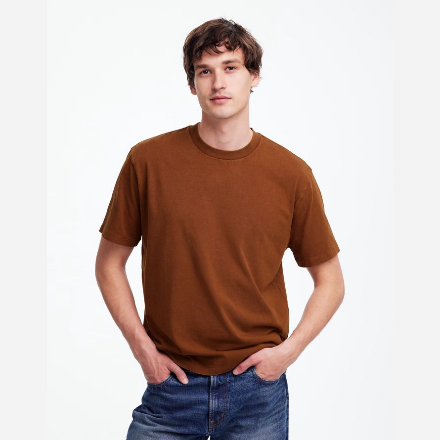 madewell die vintage-herren-t-shirts braun