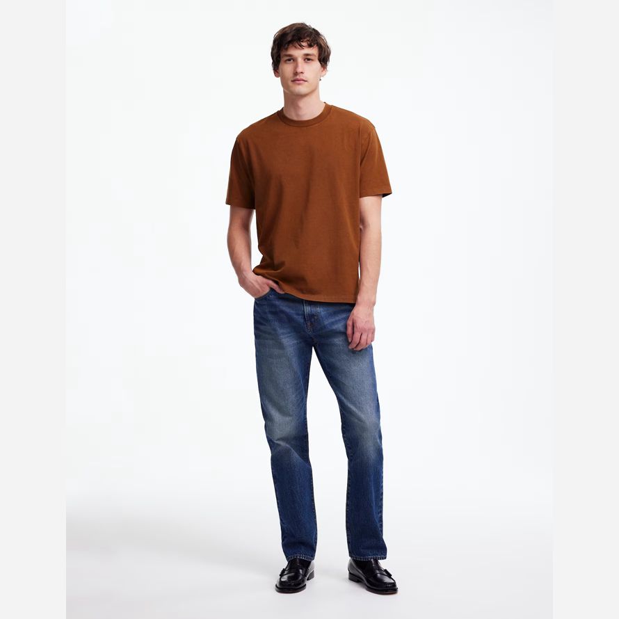 madewell die vintage-herren-t-shirts braun