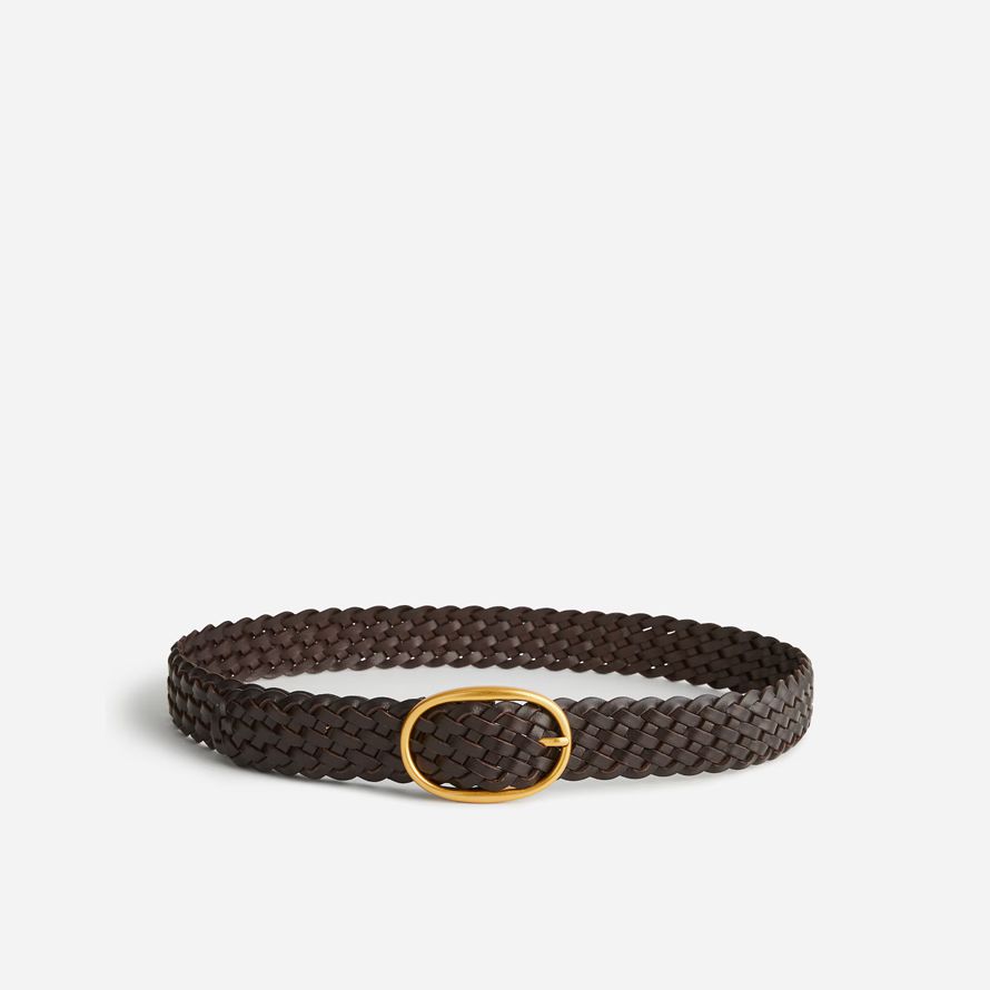 schokolade madewell oval schnalle leder damen gürtel