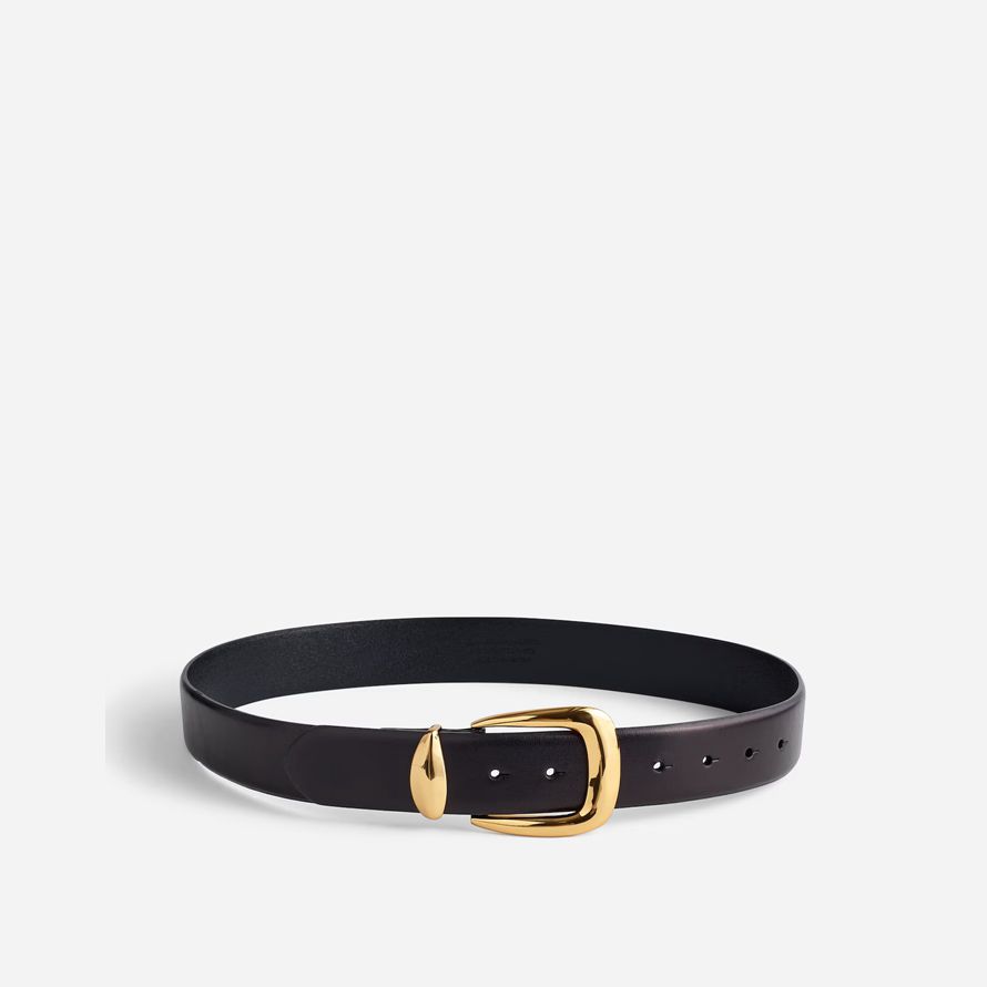 madewell klobigen metall aussage womens belt schwarz