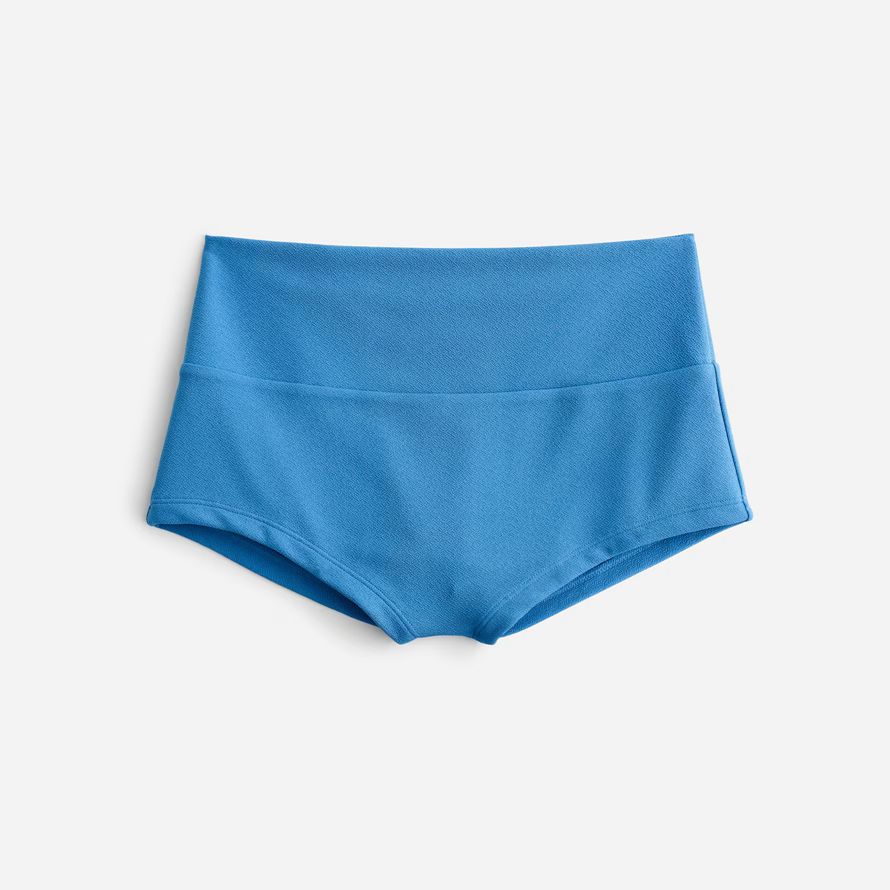 blau damen madewell zulu amp zephyr ocean blue texturierte bikini bottom