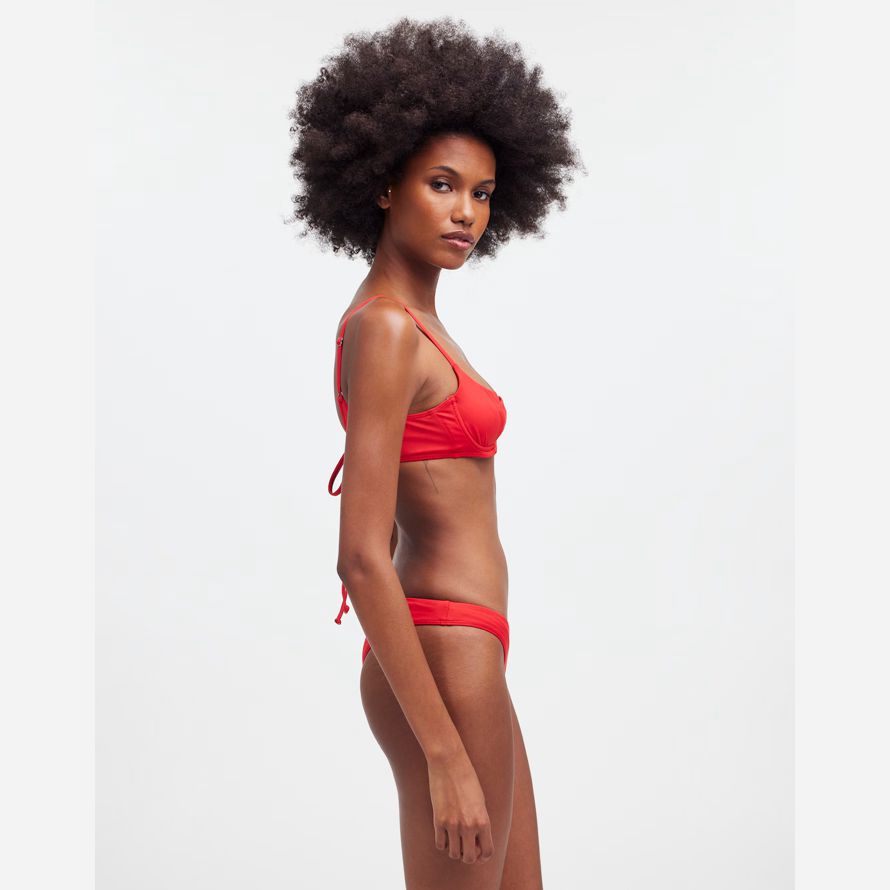 rote damen madewell frankies bikinis enzo bikini bottom
