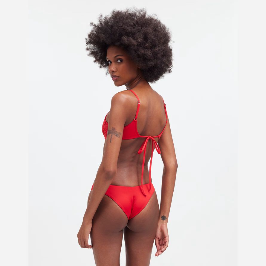 rote damen madewell frankies bikinis enzo bikini bottom