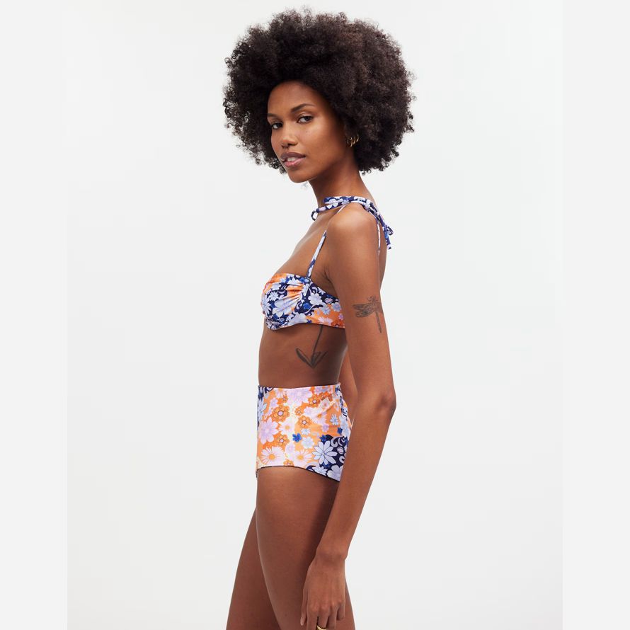 multicolor damen madewell agua bendita bikini top