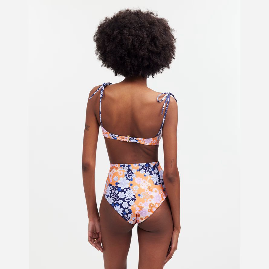 multicolor damen madewell agua bendita bikini top