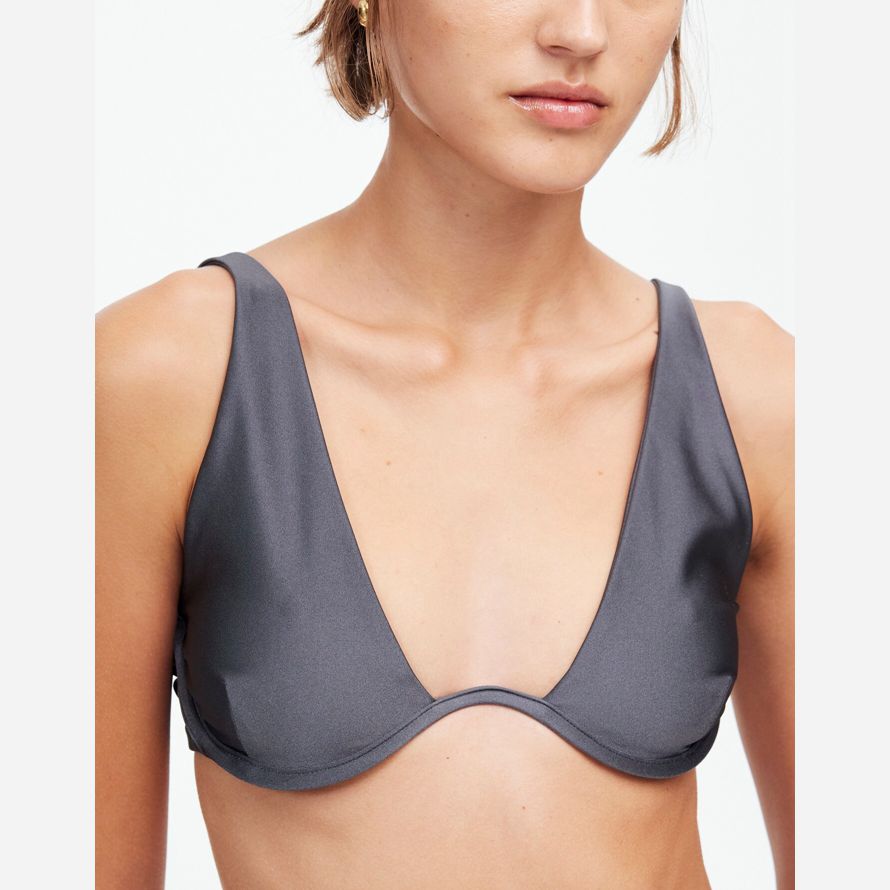 madewell jade swim paloma womens bikini-top-grey