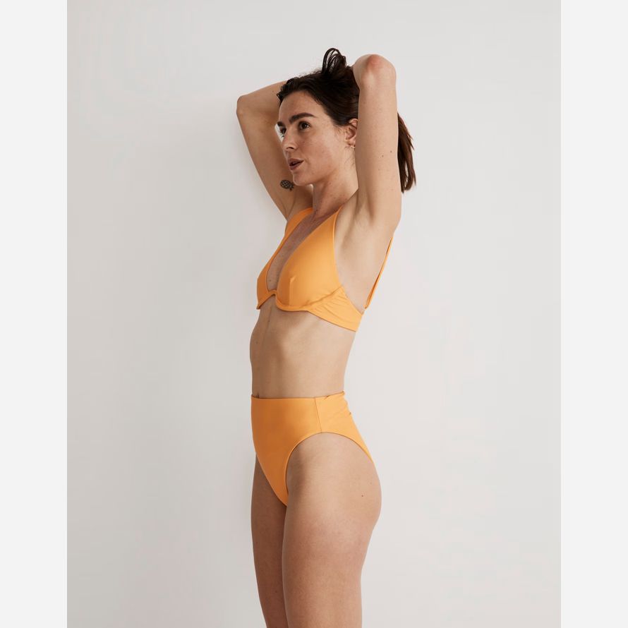 damen madewell jade swim paloma-bikini-top-orange