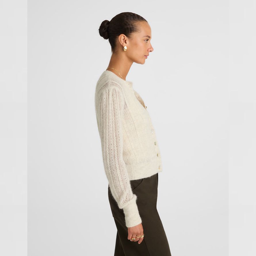 madewell pointelle-stich-alpaka-mischung womens cardigan leichte creme