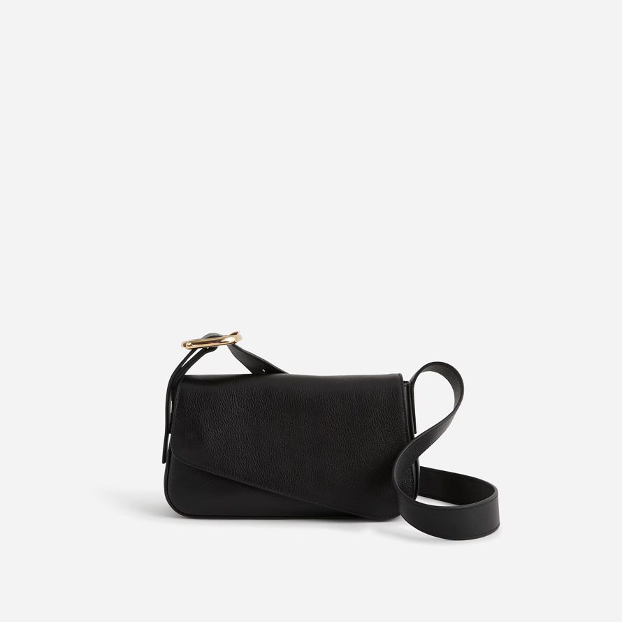 damen madewell die skulpturale schnalle crossbody bag black